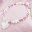 Little Girl\'s Heart Charm Bracelet